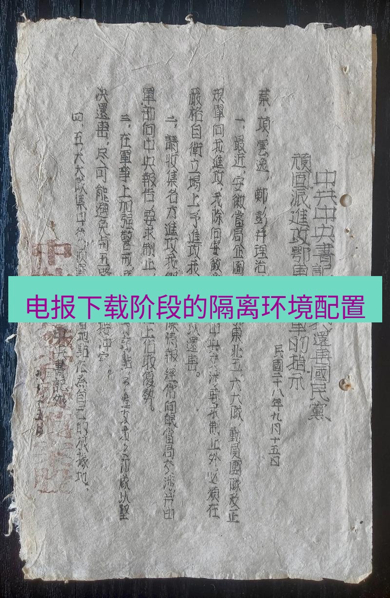 电报官网 电报下载阶段的隔离环境配置