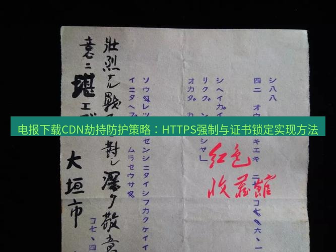 电报官网 电报下载CDN劫持防护策略：HTTPS强制与证书锁定实现方法