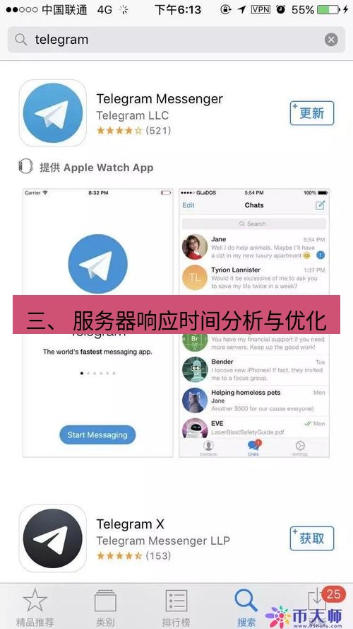 电报官网 三、 服务器响应时间分析与优化