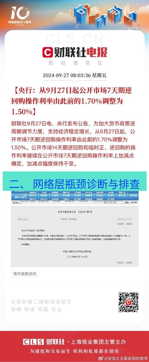 电报官网 二、 网络层瓶颈诊断与排查