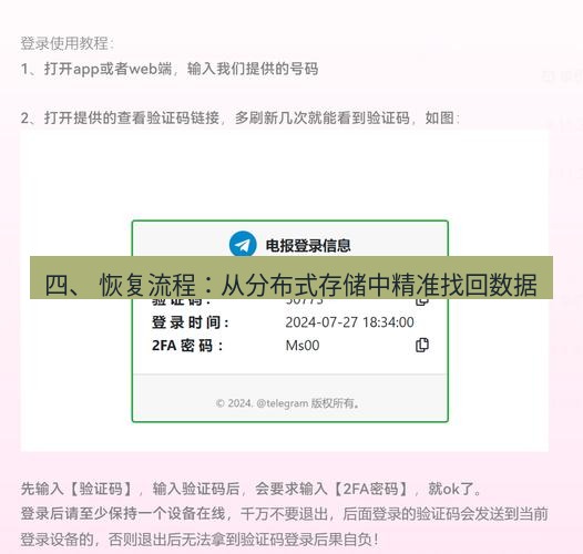 电报官网 四、 恢复流程：从分布式存储中精准找回数据