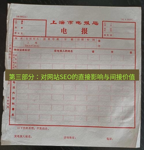 电报官网 第三部分：对网站SEO的直接影响与间接价值