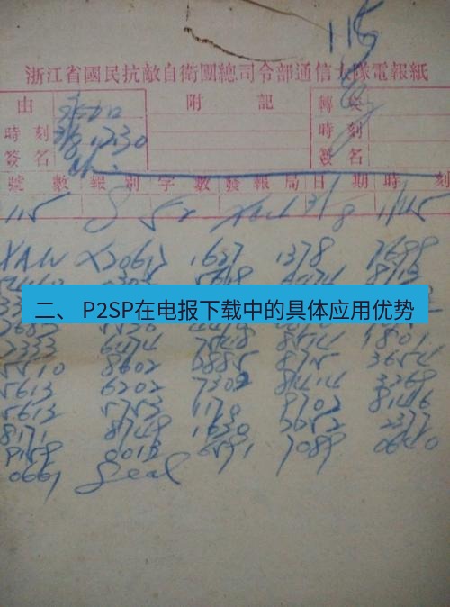 电报官网 二、 P2SP在电报下载中的具体应用优势