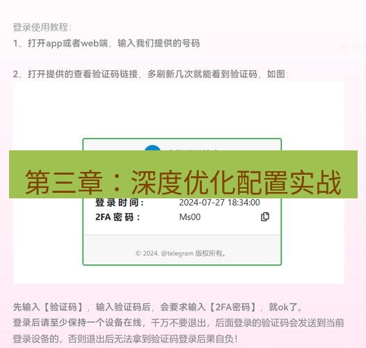 电报官网 第三章：深度优化配置实战