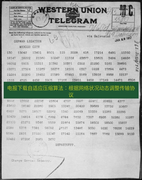电报官网 电报下载自适应压缩算法：根据网络状况动态调整传输协议