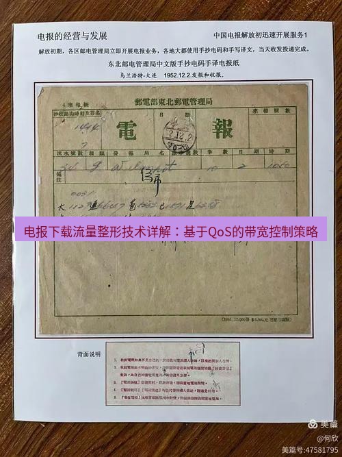 电报官网 电报下载流量整形技术详解：基于QoS的带宽控制策略